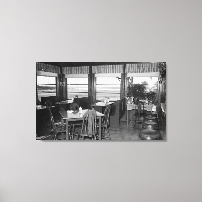 Lienzo Yates, Oregon Swigert's Sea View Inn Photograp (Anverso)