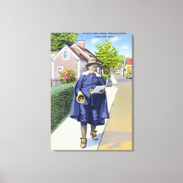Lienzo Ye Old Town Crier Ringing Bell (Anverso)