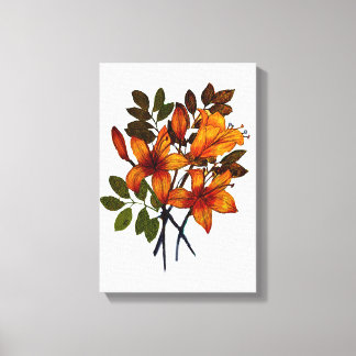 Lienzo Yellow Lily Print on Canvas