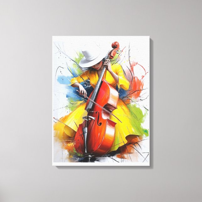 Lienzo “Yellow Muse Melody” (Anverso)