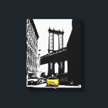Lienzo Yellow Taxi Brooklyn Bridge Nyc New York City Art<br><div class="desc">Yellow Taxi Brooklyn Bridge Nyc New York City Pop Art Canvas Art Print.</div>
