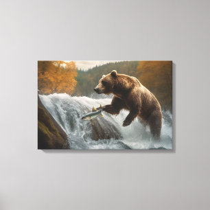 Lienzo Yellowstone Bear Canvas Art