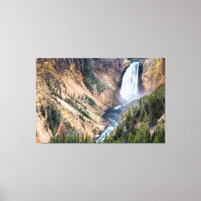 Lienzo Yellowstone Lower Falls Canvas Art (Anverso)