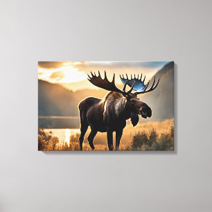 Lienzo Yellowstone Moose Canvas Art
