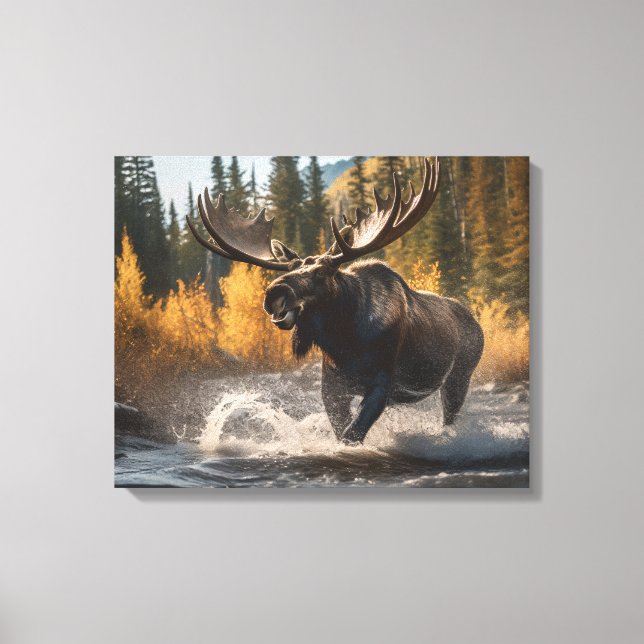 Lienzo Yellowstone Moose Canvas Art (Anverso)