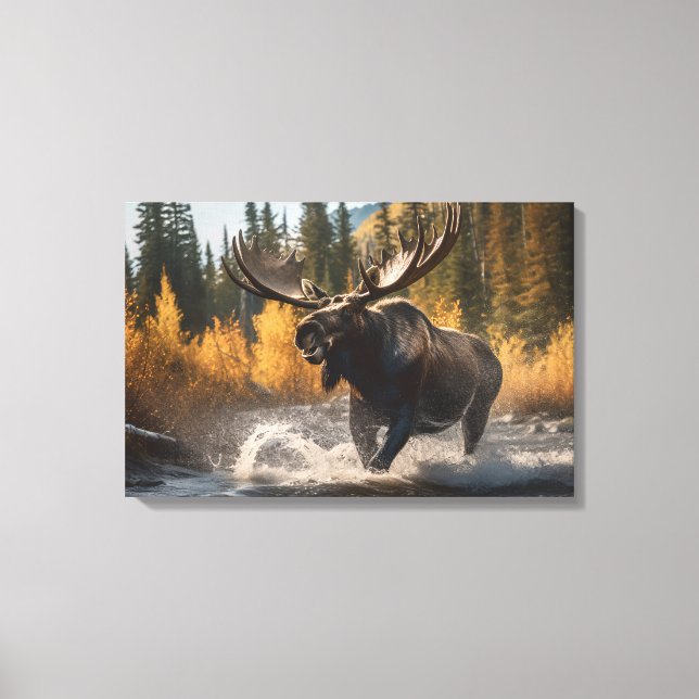 Lienzo Yellowstone Moose Canvas Art (Anverso)