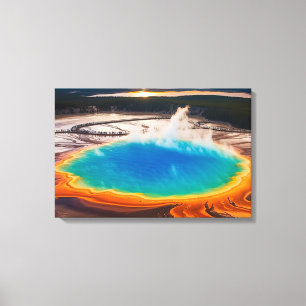 Lienzo Yellowstone Prismatic TherHot Pot Canvas Art