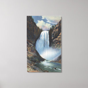 Lienzo Yellowstone, WYLower cae de debajo la visión
