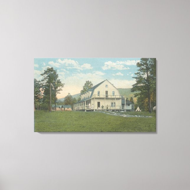 Lienzo Yellowstone, WYView de Piney Inn (Anverso)