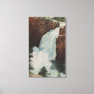 Lienzo Yellowstone, WYVview of Yellowstone River Falls