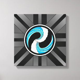 Lienzo Yin Yang Waves