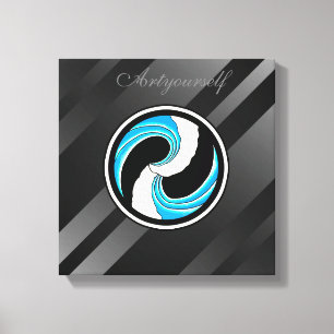 Lienzo Yin Yang Waves