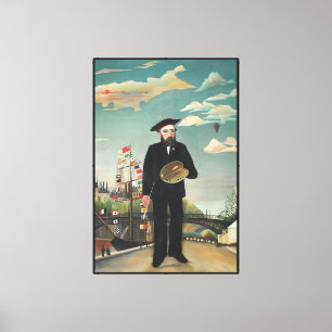 Lienzo Yo mismo: Retrato – Paisaje, Henri Rousseau 1890