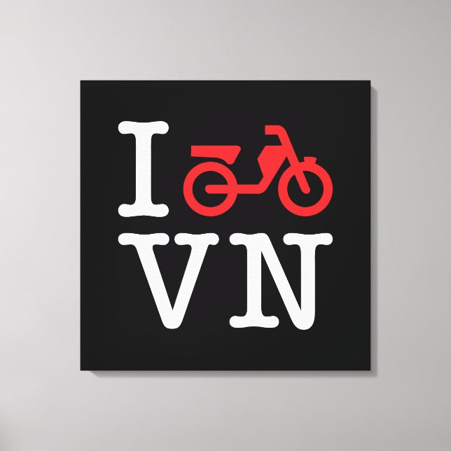 Lienzo Yo moto Vietnam (Anverso)