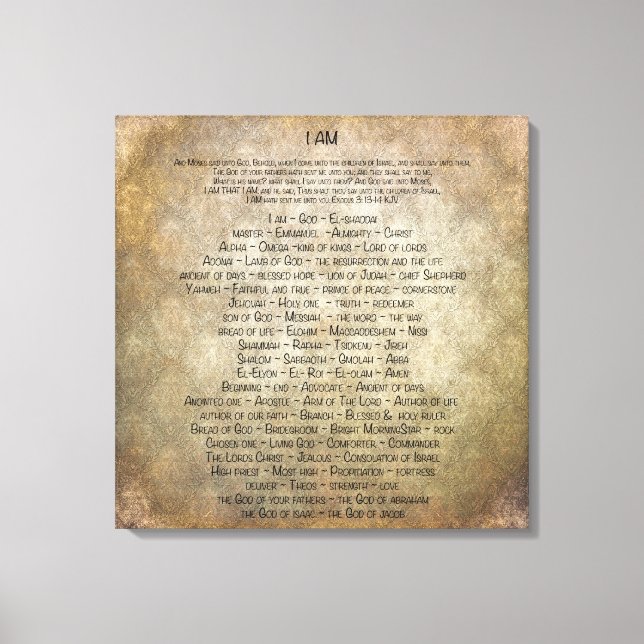 Lienzo Yo soy (Anverso)