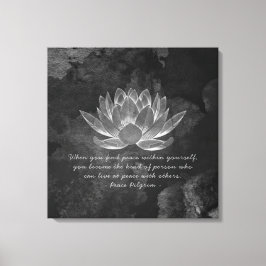 Lienzo YOGA Meditación Reiki Instructor Cita Moda Lotus