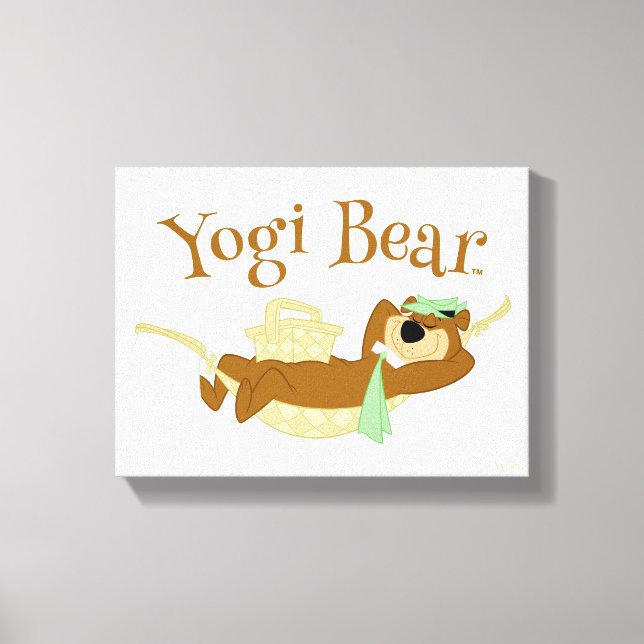 Lienzo Yogi Bear Picnic Hammock Nap Time (Anverso)