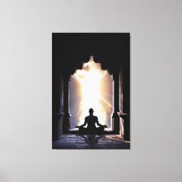 Lienzo Yogi en plena meditación zen yoga chakra energía