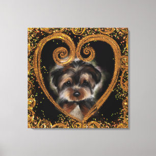 Lienzo Yorkie Poo