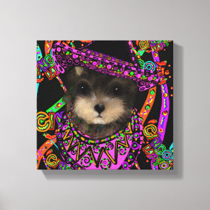 Lienzo Yorkie Poo