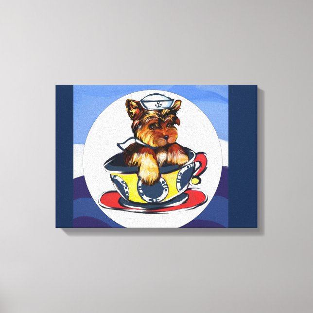 Lienzo Yorkie Poo (Anverso)