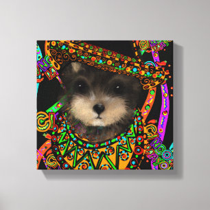Lienzo Yorkie Poo