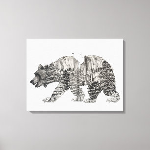 Lienzo Yosemite Bear