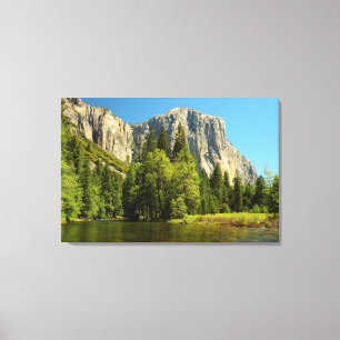 Lienzo Yosemite desde el suelo del valle, Sierra-Nevada