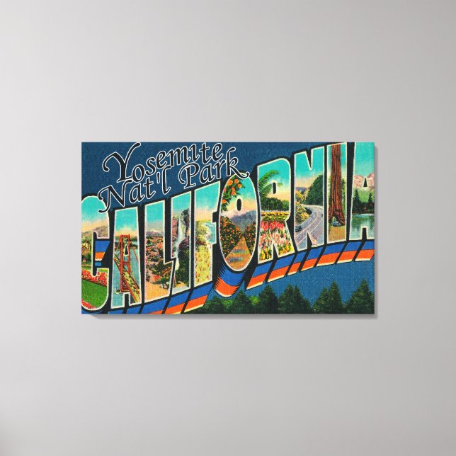 Lienzo Yosemite Nat'l Park, California (Anverso)