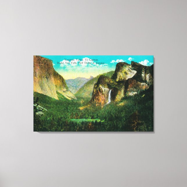 Lienzo Yosemite Valley ViewYosemite, CA (Anverso)