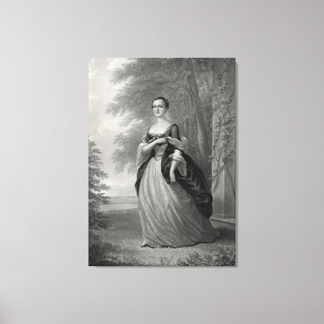 Lienzo Young Martha Washington 1863 (Anverso)