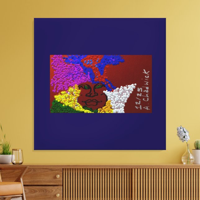 Lienzo Young Woman in the Flower Mist (Insitu (Sala de estar))