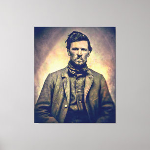 Lienzo Young Wyatt Earp c. 1870