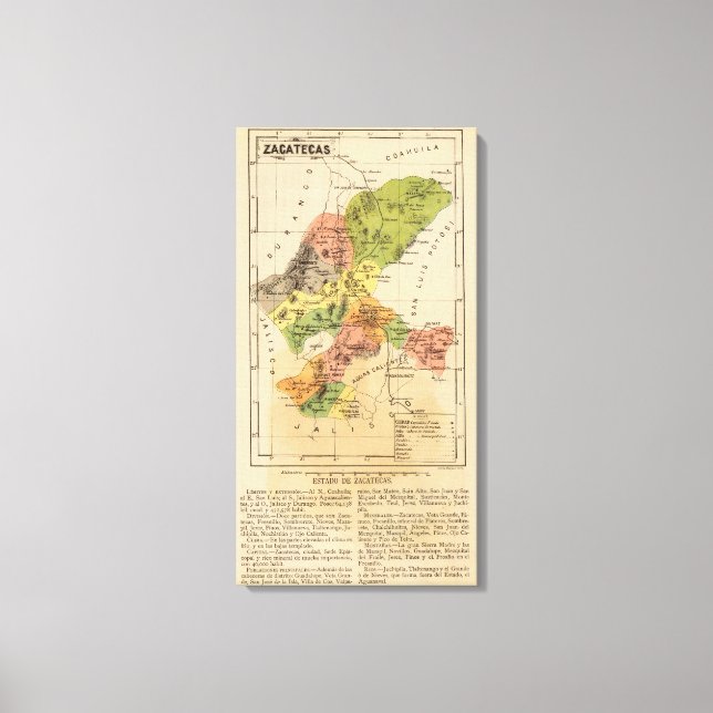 Lienzo Zacatecas, México (Anverso)