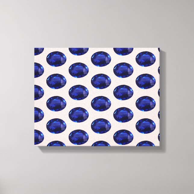 Lienzo Zafiro azul (Anverso)