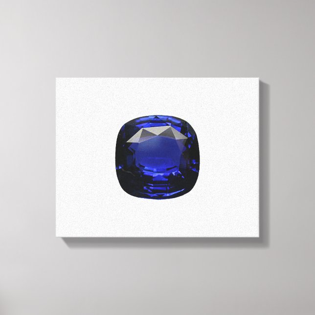 Lienzo Zafiro Azul Talla Cojín (Anverso)