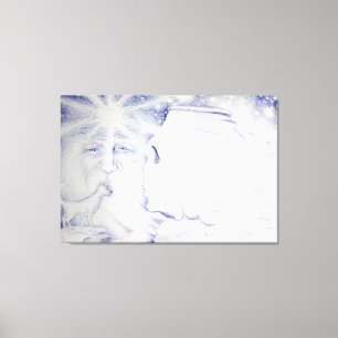 Lienzo Zamolxis y la Sfiinx Daciana