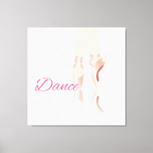 Lienzo Zapatillas de ballet de baile