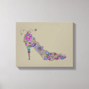 Lienzo Zapato elegante - lona envuelta