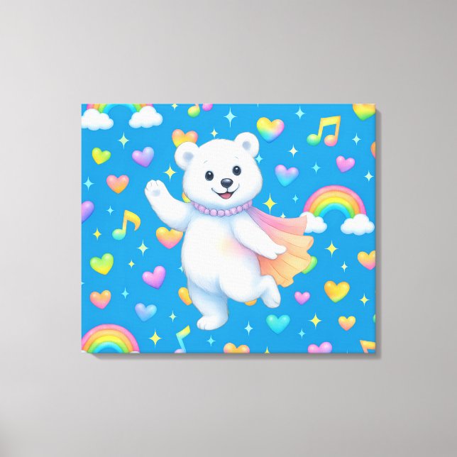 Lienzo Zarah the Dancing Polar Bear (Anverso)