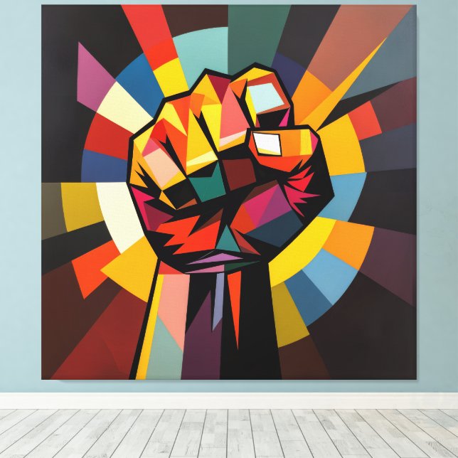 Lienzo „Zeitlose Ausdruckskraft – Die Seele der Kunst“ (Insitu (piso de madera))