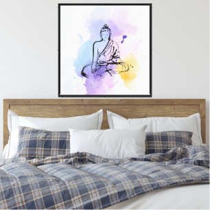 Lienzo Zen Buddha Meditation Canvas Wall Art
