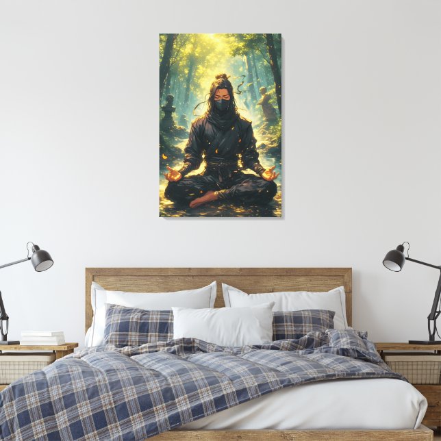 Lienzo Zen del Guerrero de la Sombra (Insitu(Dormitorio))