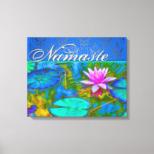 Lienzo Zen Lotus Yoga Practionary's Elegant Damask