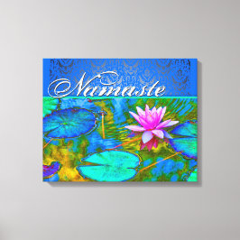 Lienzo Zen Lotus Yoga Practionary's Elegant Damask