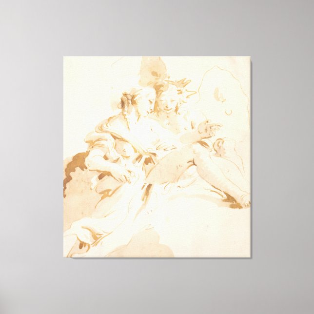 Lienzo Zephyr y Flora (Anverso)