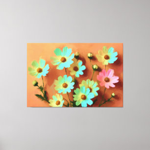 Lienzo Zinnia Elegans Expressive Style