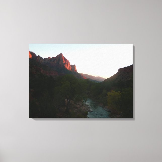 Lienzo Zion Sunset (Anverso)