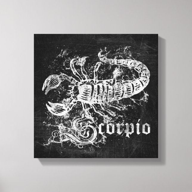 Lienzo Zodiac Vintage Scorpio (Anverso)