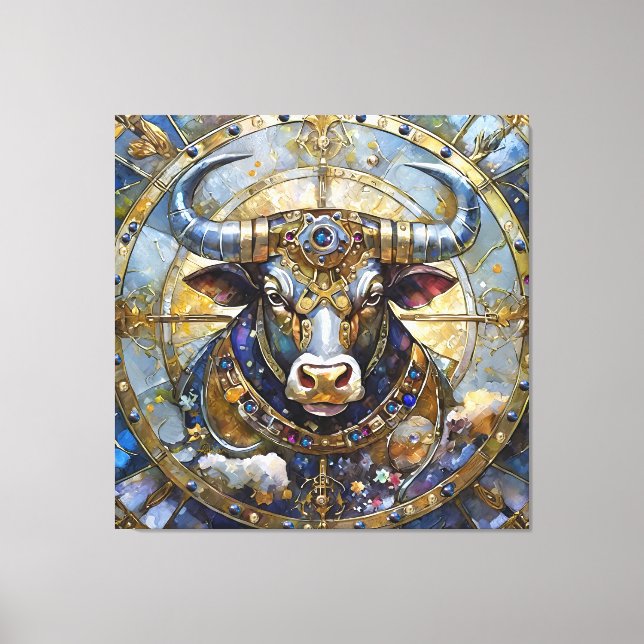 Lienzo Zodíaco - Tauro El Toro (Anverso)
